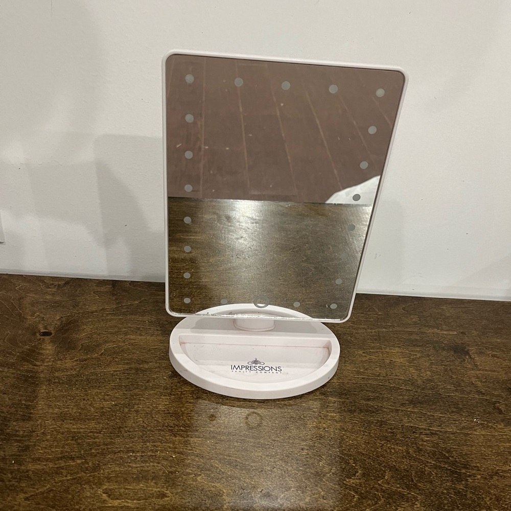 Impressions LED Vanity Mirror in White